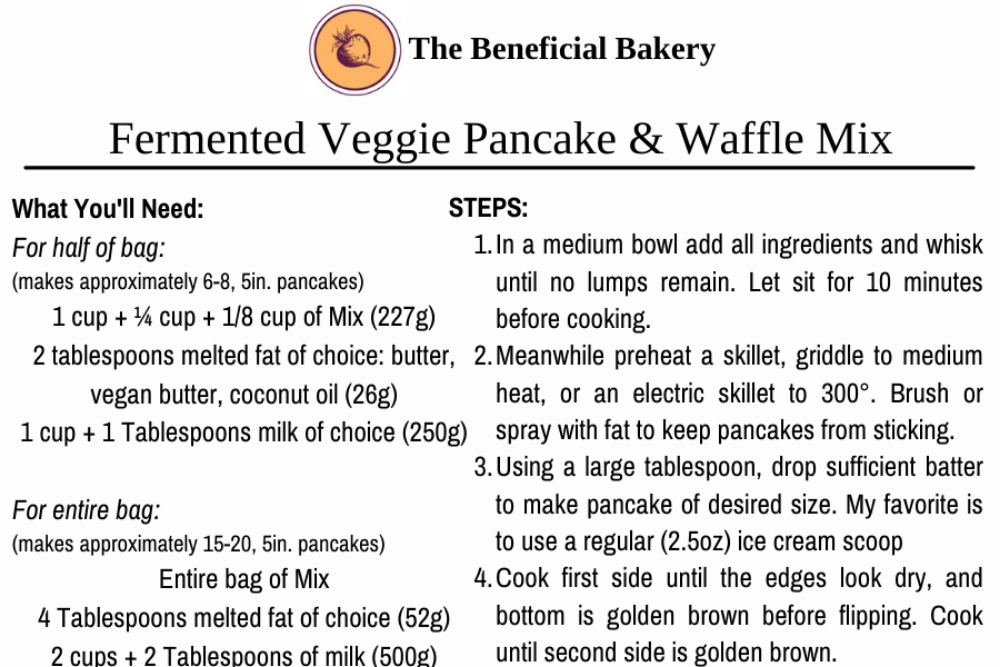 Fermented Pancake and Waffle Mix – The Beneficial Bakery