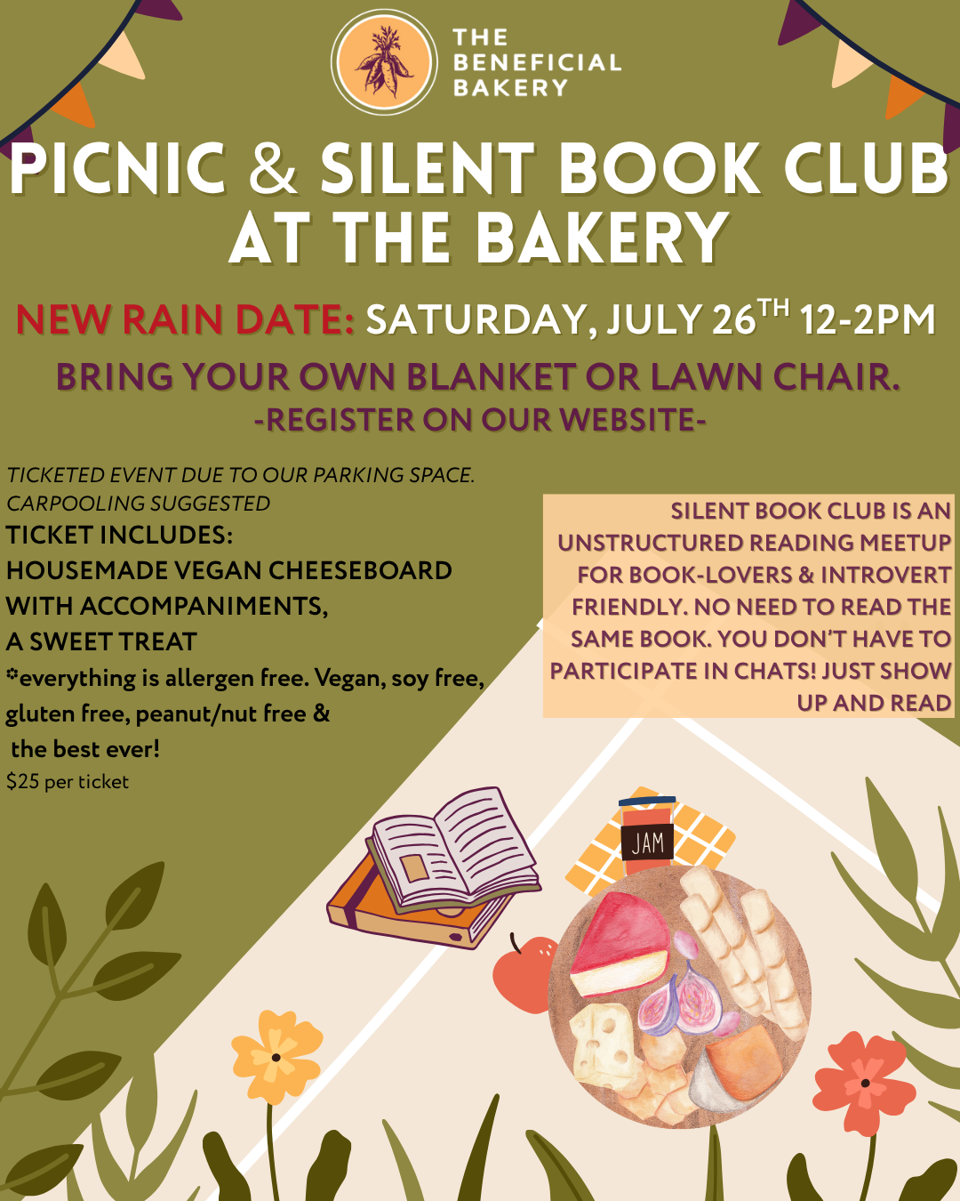 Picnic and Silent Book Club Event